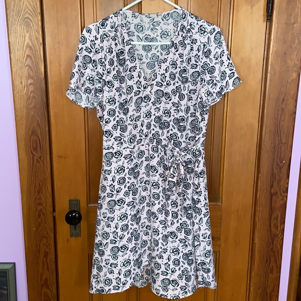 J. Crew floral wrap dress